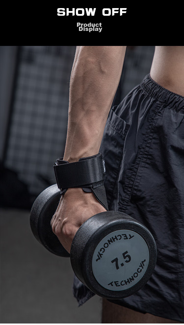 LAC Pull-Up Assist Band Fitness Gloves for Men, Pull-Up Bar, Dumbbell Grip Band, Sports Wrist Guard, Non-Slip, One Pair 3