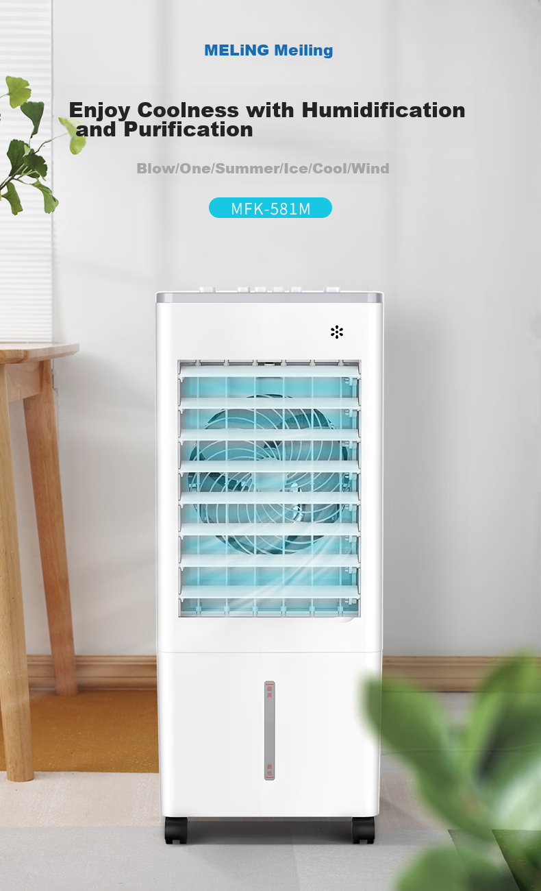 MeiLing Air Cooler Fan Portable Air Conditioner Cooling Fan Home Single Cooling Fan Bedroom Office Mobile Air Conditioner Remote Control Fan MFK-582R 3