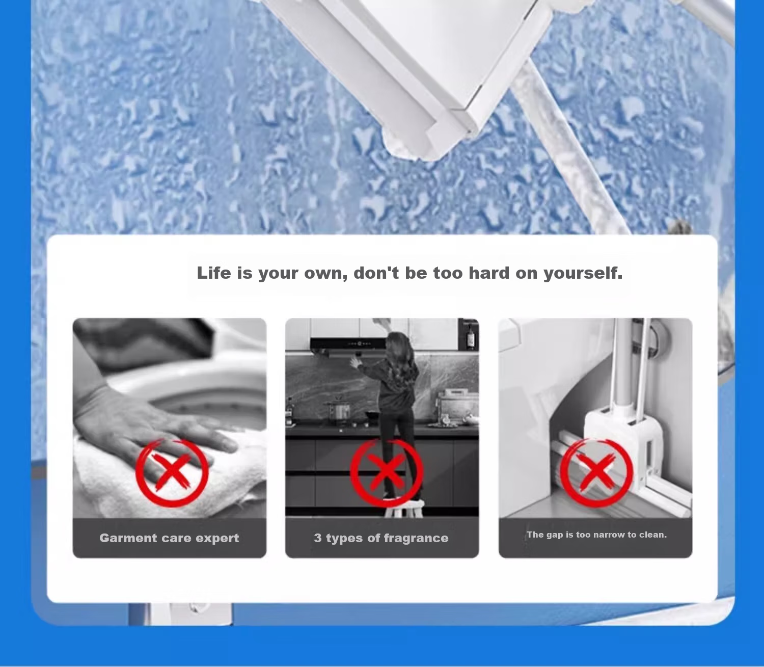 CONDOR Japanese Electrostatic Dust Removal Paper, 3 Packs of 90 Sheets, Lazy Person's Adhesive Dust Mop, Disposable Mop Cloth, Dust Absorption Paper, Dry Wipes 5