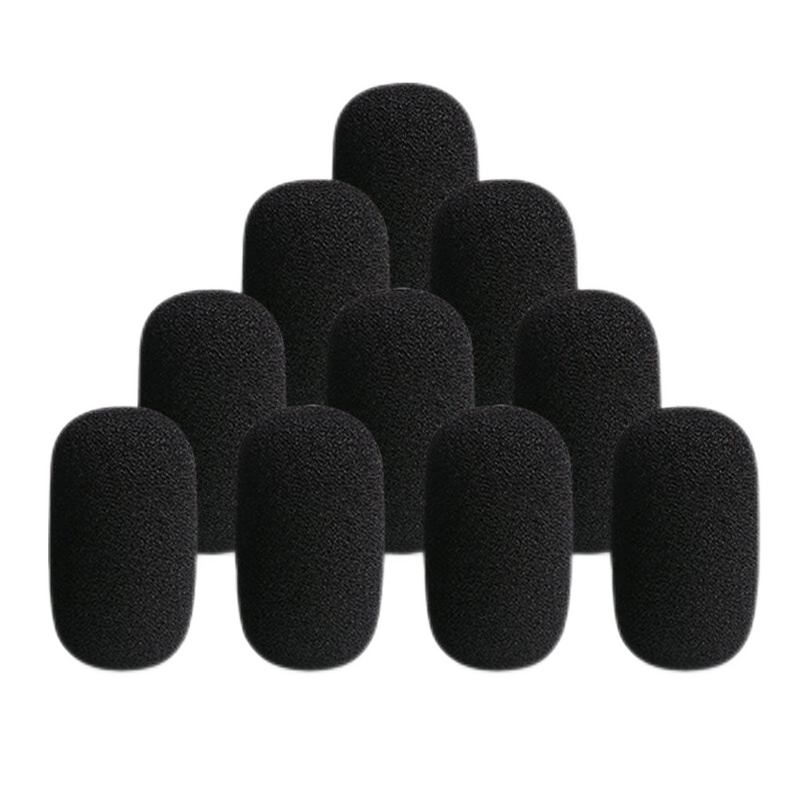 NINTAUS Microphone Pads, Disposable Microphone Covers, Universal Protective Cotton, Rust-Proof, Wireless Gooseneck Microphone Caps, Anti-Spray PG-48, Pack of 10