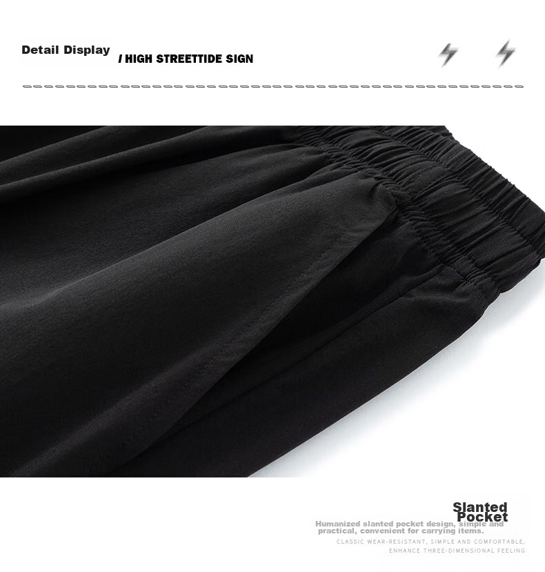 Warrior Casual Pants for Men, Spring And Autumn Loose Wide-Leg Trousers, Versatile Straight-Leg Sweatpants, Men's Athletic Pants 22