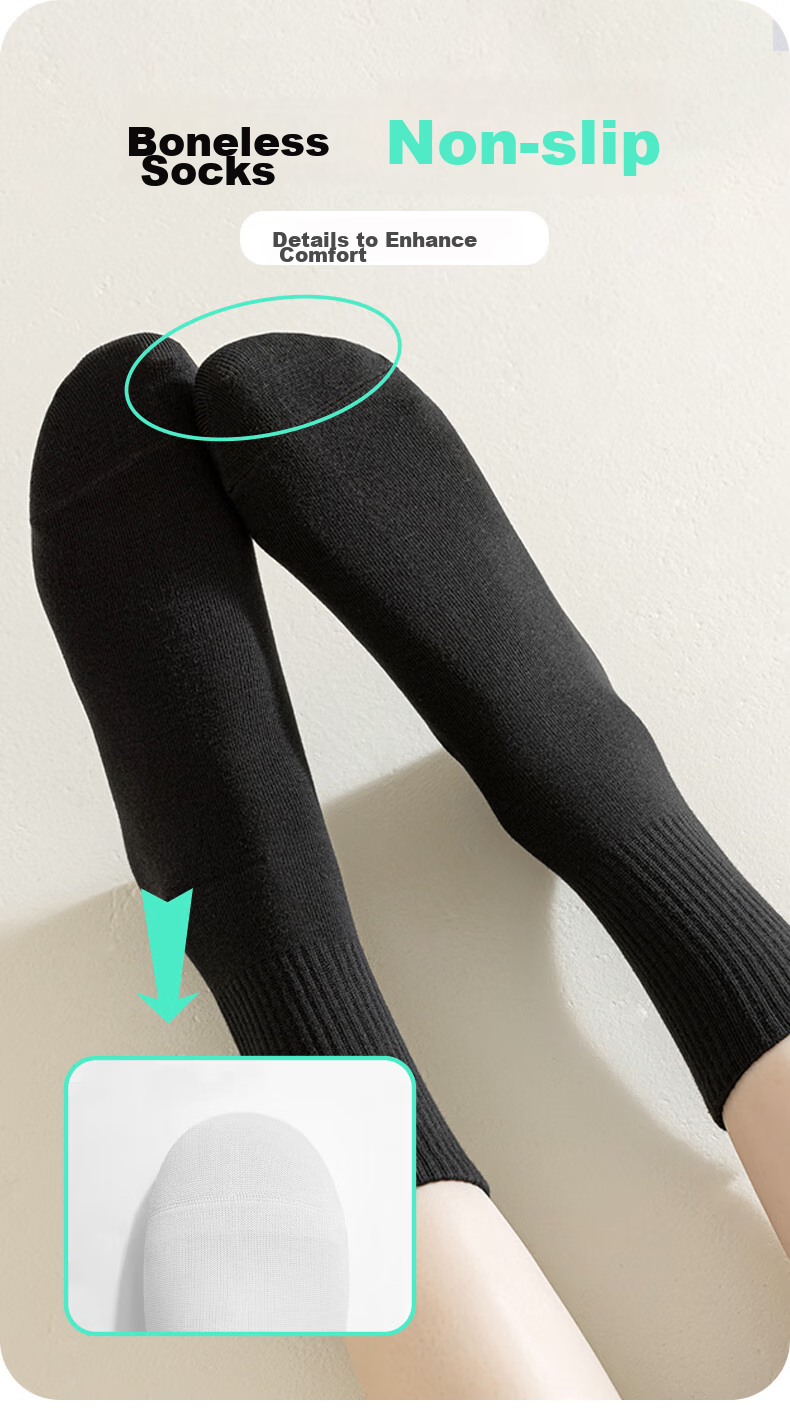 NOLANSEND Disposable Socks for Men And Women, Military Training Essential, No-Wash Daily Disposable Mid-Calf Socks, Black, 20 Pairs 6