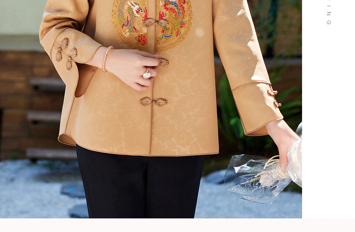 Yuzhaolin Mom's New Year Red Coat Spring and Autumn Middle-aged and Elderly Women's Windbreaker Short Jacket Y243U2016 10