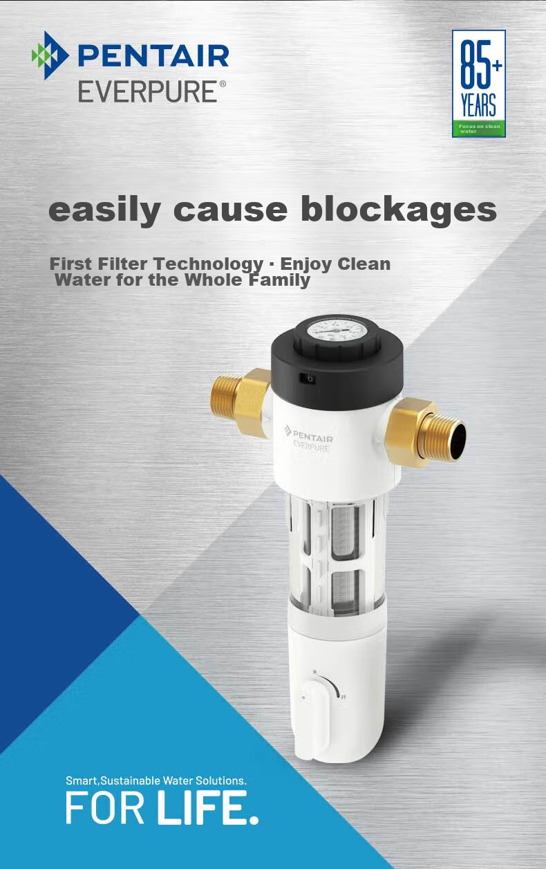Everpure Under-Sink Pre-Filter Water Purifier, 40 Micron Backwash, 11T/H High Flow Rate, Baby And Maternal Grade, BPA-Free, 316L Stainless Steel Filter, EVP-P40B 3