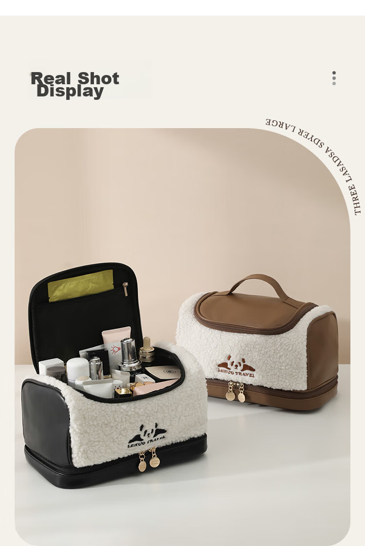 Lehuolvxing Portable Cosmetic Bag for Women, 2026 New Stylish Toiletry And Skincare Organizer, Large Capacity Waterproof Travel Set 18