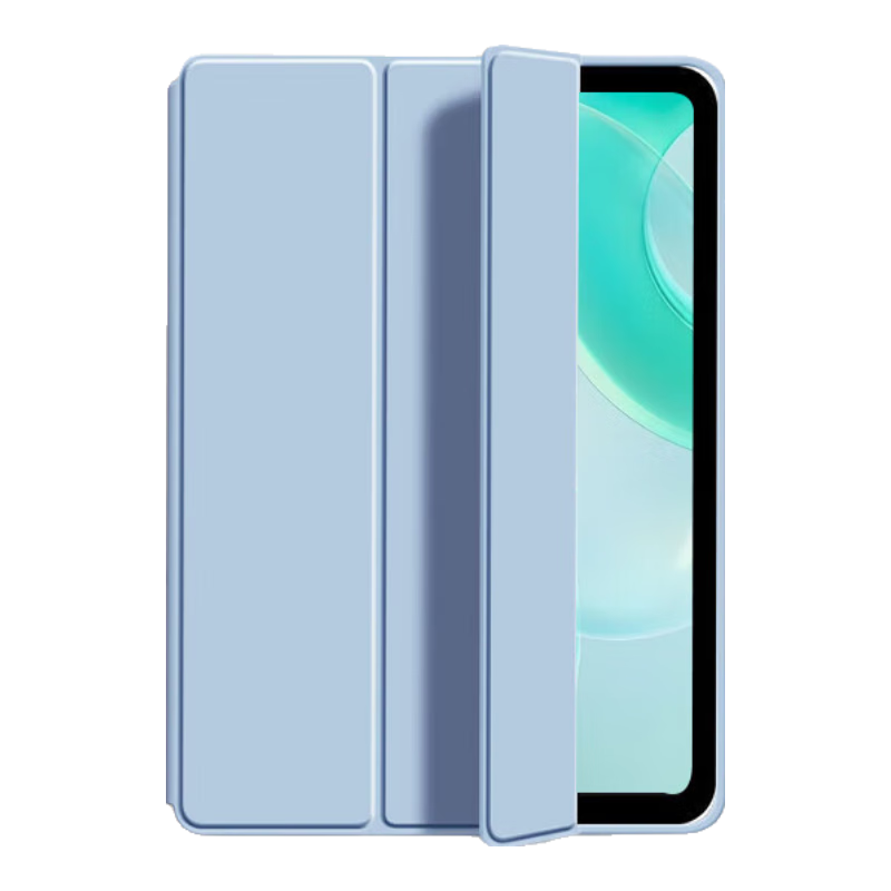 JPLAYER OPPO Pad 2 Case 2023 11.6-inch Tablet Cover Tri-fold Stand Smart Sleep Full Protection Lightweight Portable Non-slip Drop-resistant White Ice Blue
