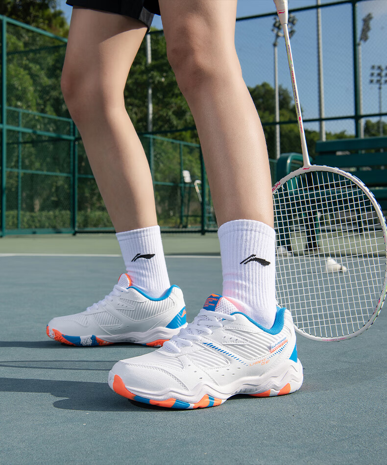 Li-Ning Badminton Shoes, Unisex Longfeng Professional Competition Training Shoes, Sports Shoes, Non-Slip, Wear-Resistant, Breathable And Comfortable, Size 38 7