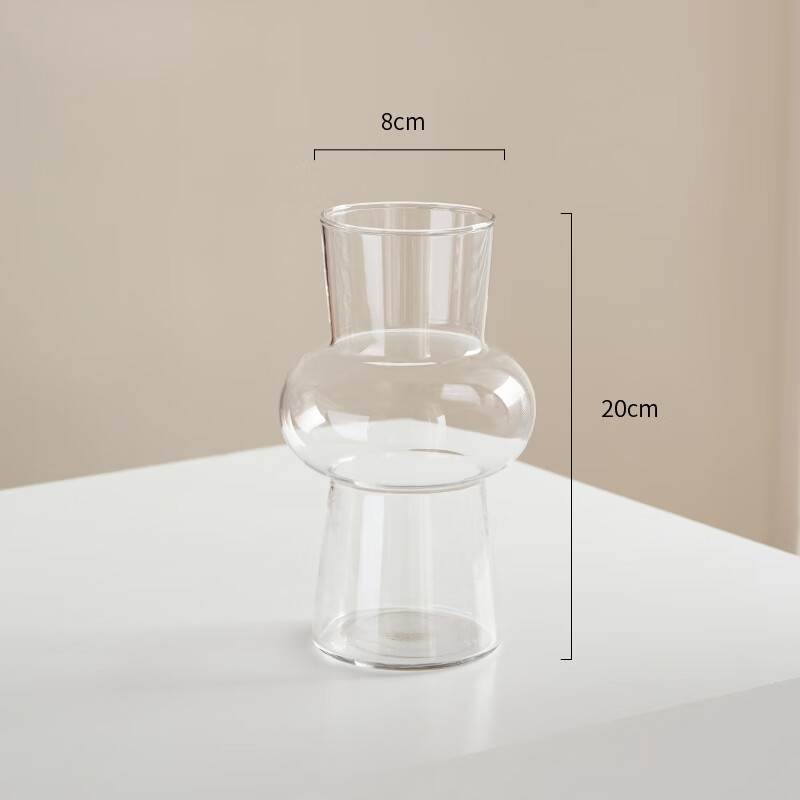 Fanye Luxury Vintage Glass Vase High-End Decorative Ornament for Living Room Fresh and Dried Flowers French Style Floral Arrangement Home Decor 1