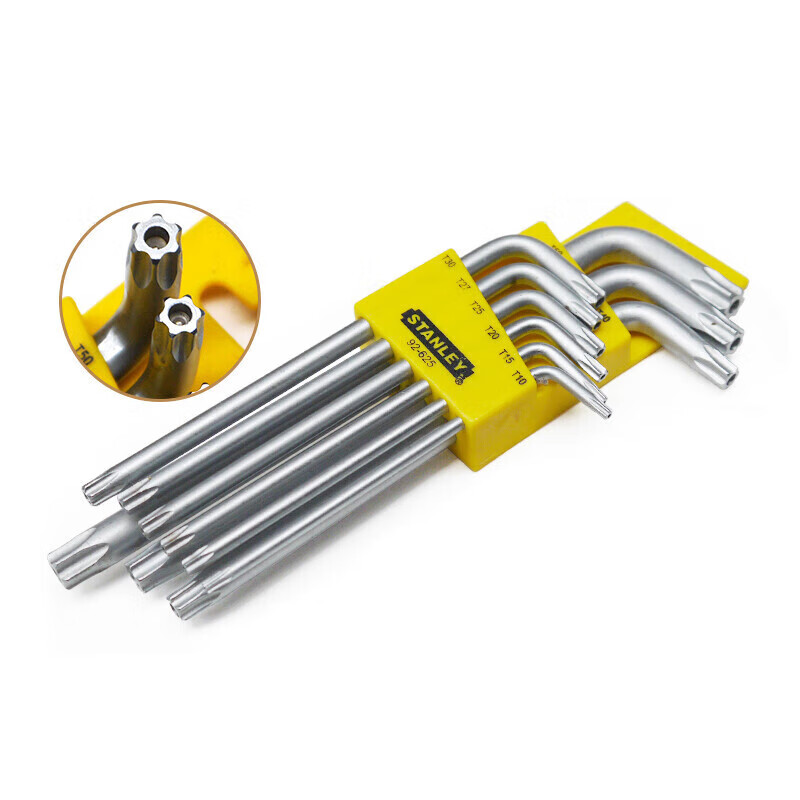 STANLEY 9-Piece Household Long L-Shaped Medium Hole Flower Wrench Set TT10-TT50 92-625-23