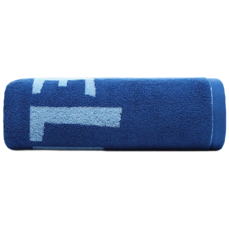 KING SHORE Bath Towel, 180*80cm, Thickened And Enlarged Sports Bath Towel, Pure Cotton Class A Absorbent Cartoon Bath Towel, 600g, Blue
