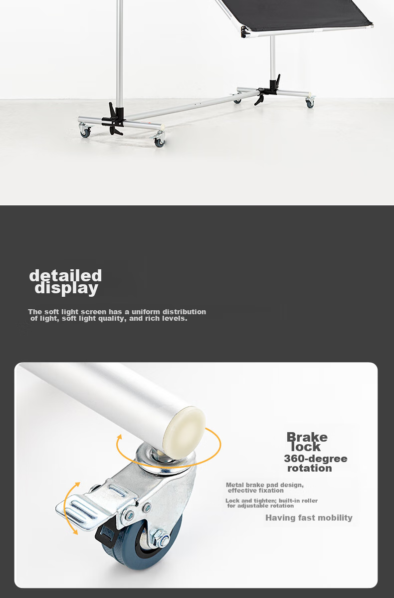 AMBITFUL Photography Flag Large Reversible Advertising Studio Video Shooting Softbox Light Blocker Prop Stand Softbox Paper Butter Paper Sulfuric Acid Paper Fixatio 13