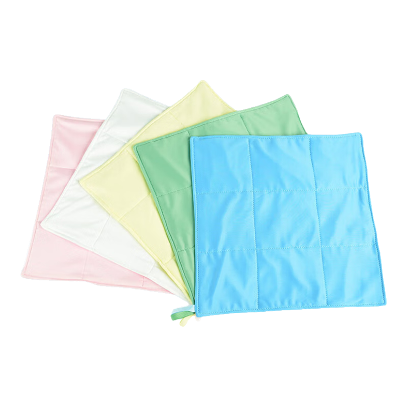 HANYANGCLEAN Lint-Free Cleaning Cloths, Pack of 5, No Shedding, Absorbent Towels, Pharmaceutical GMP Clean Room Specialized Hairless Cleaning Cloths, 30*30cm Three-Layer, Blue