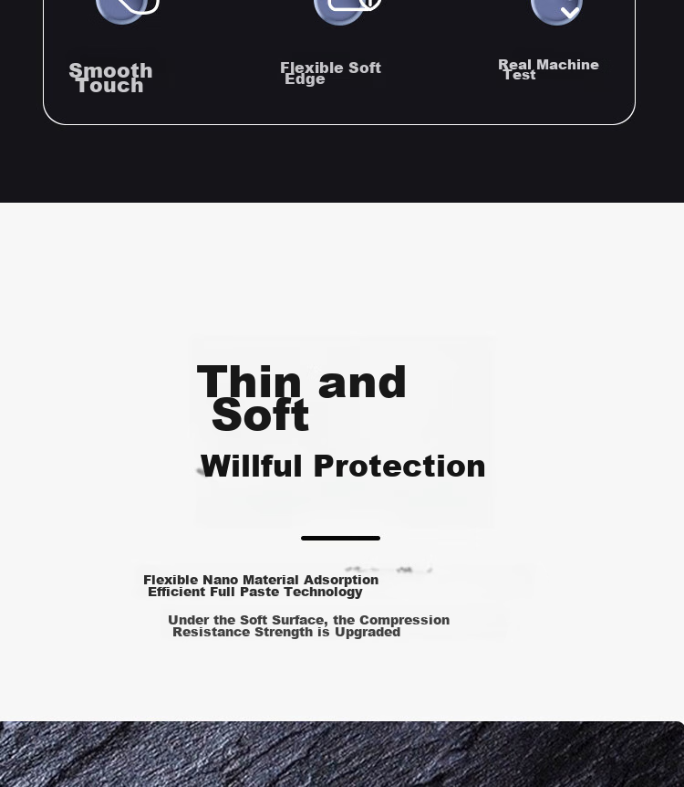 ESCASE [Two-Pack] Compatible with Apple Watch Screen Protector S9/S8/SE2, Universal for Apple Watch 7/6/5/4, Protective Film for 45/44mm Full Screen, Anti-Fingerprint Hydrogel Soft Film 3