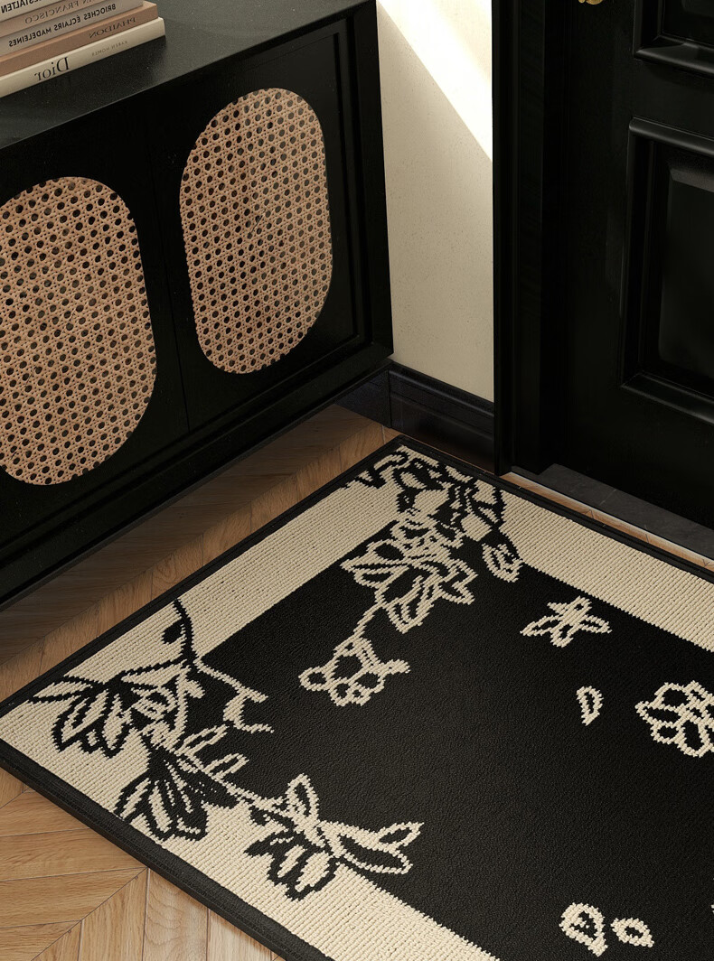 Modouyu Entrance Door Mat, 80*120cm, Floral Pattern, Doormat for Bathroom And Foyer, Durable High-End Carpet 11