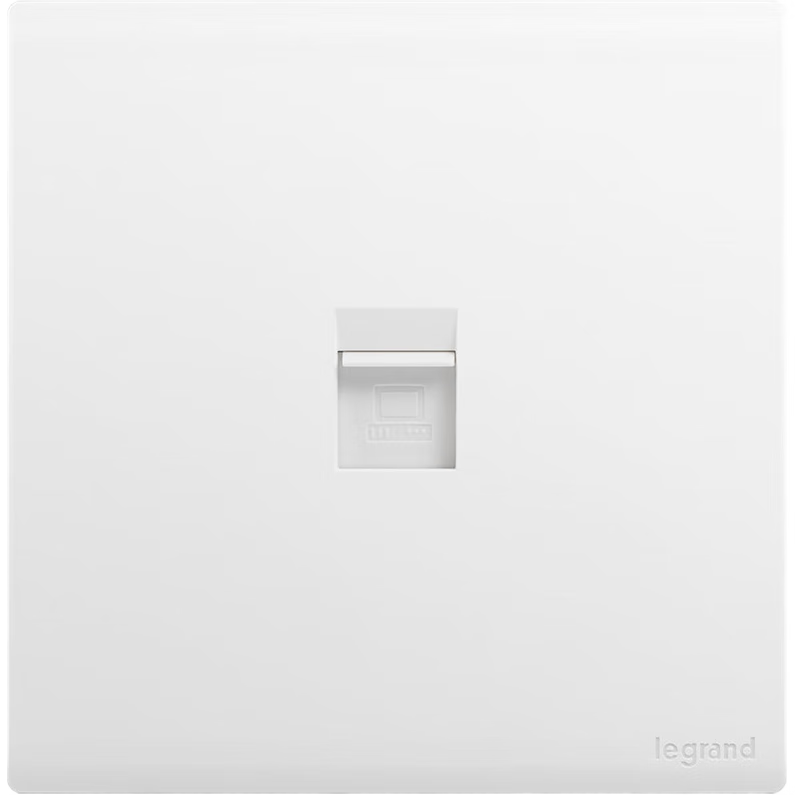 LEGRAND Switch Socket, Jianyue Series Ceramic White, 86-Type Socket, Cat5e Computer Network Socket