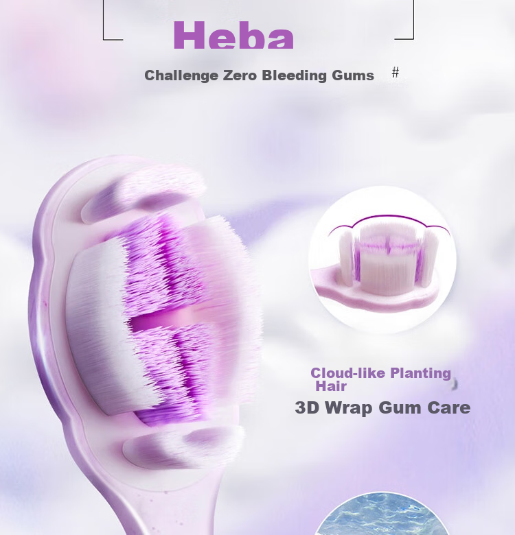 Lion Fine Bristle Cleaning Toothbrush, Small Head, 2-Pack, Soft Bristles, Elastic Handle, Random Color 10