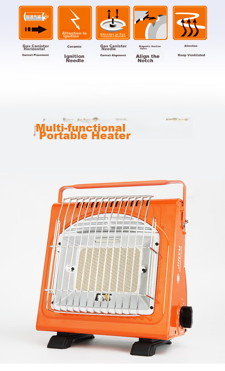 Jinyu Outdoor Heater Portable Camping Tent Wild Fishing Ice Fishing Gas Stove Outdoor Heater 4