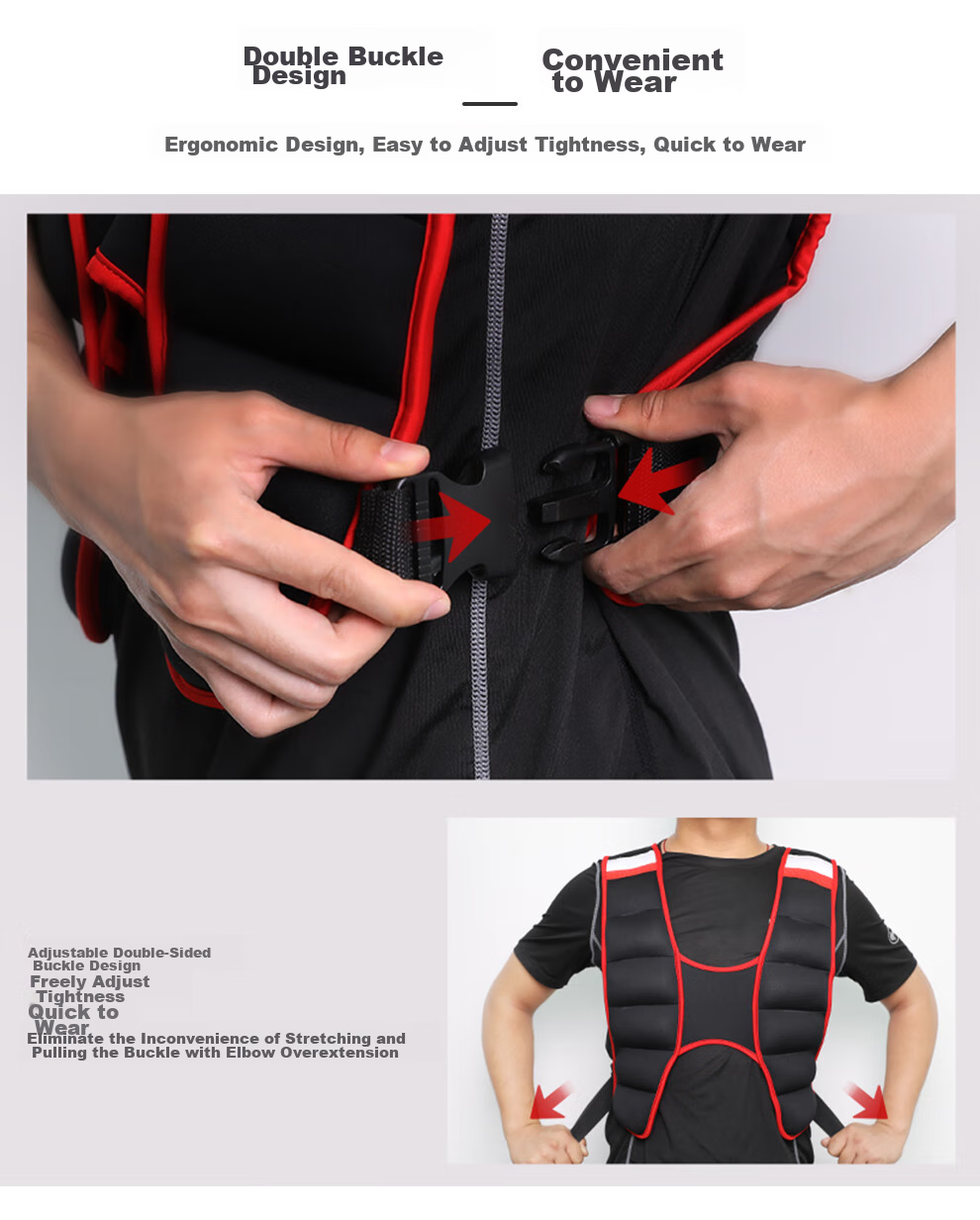 PROIRON Puli'ai Weighted Vest Waist Belt with Hidden Sandbags for Running, Sports Equipment, Black And Red, 5KG 9