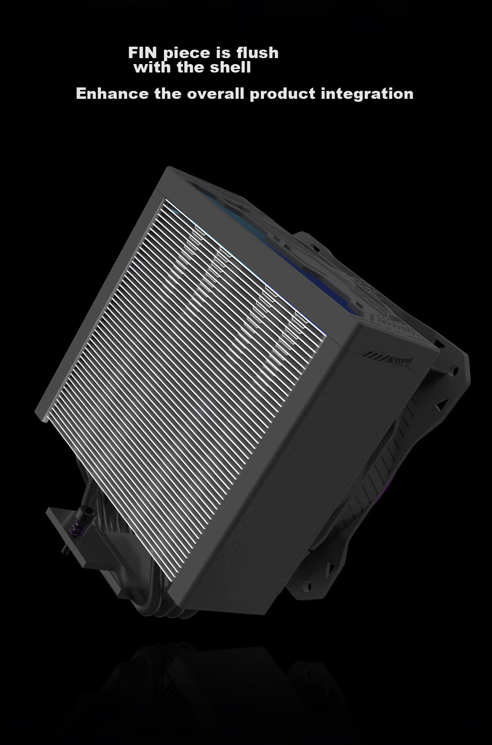 TCOMAS Titanium Zirconium R400 White CPU Air Cooler with 4 Heat Pipes, 245W Thermal Dissipation, ARGB Lighting Sync, 2500 High RPM Fan, Compatible with AM5/AM4/AM3 16