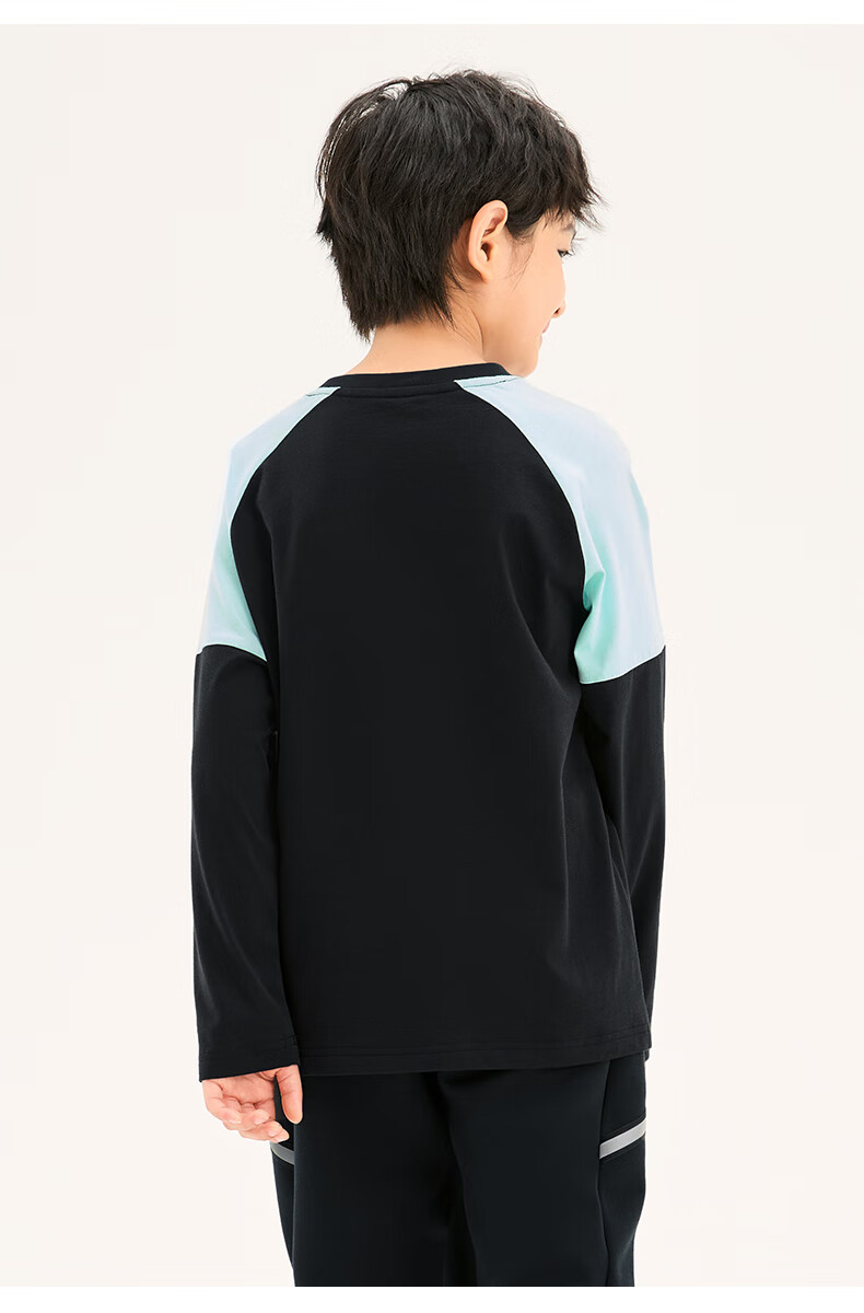 361° Children's Clothing, Kids' Long-Sleeve Sweater for Spring 2026, Boys And Girls Aged 3-14, Color Block Knit Top, White, Size 110 22