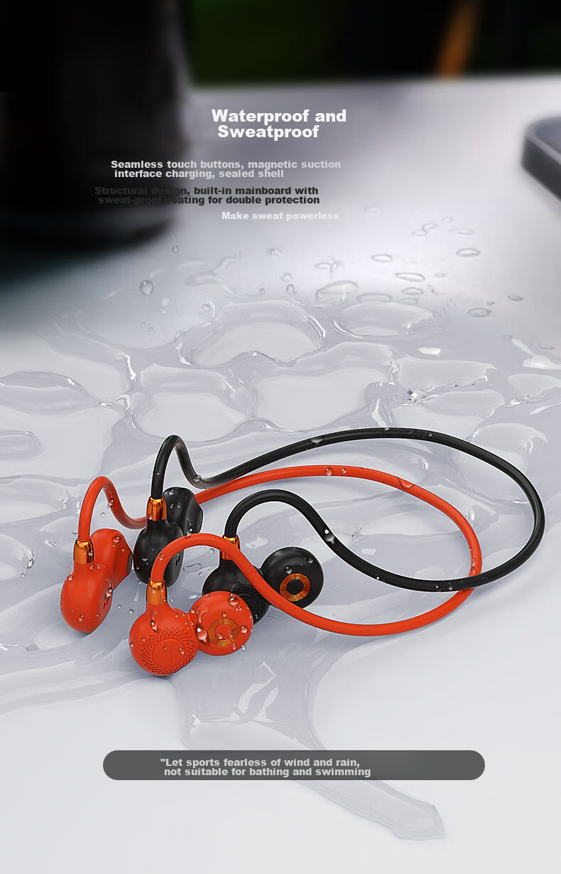 Leideng I10 Wireless Sports Bluetooth Earphones, Over-Ear Design, Waterproof And Sweat-Resistant, Suitable for Marathon Running, Not In-Ear, Long Battery Life, Compatible with Apple 17, Huawei, Android Phones, Price Protection, Orange Color 14