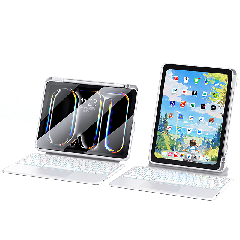 Smorss Compatible with Apple IPad 2022 Model, 10th Generation 10.9-Inch Bluetooth Magic Keyboard Case, Protective Cover for Apple Tablet [Horizontal And Vertical Magnetic]