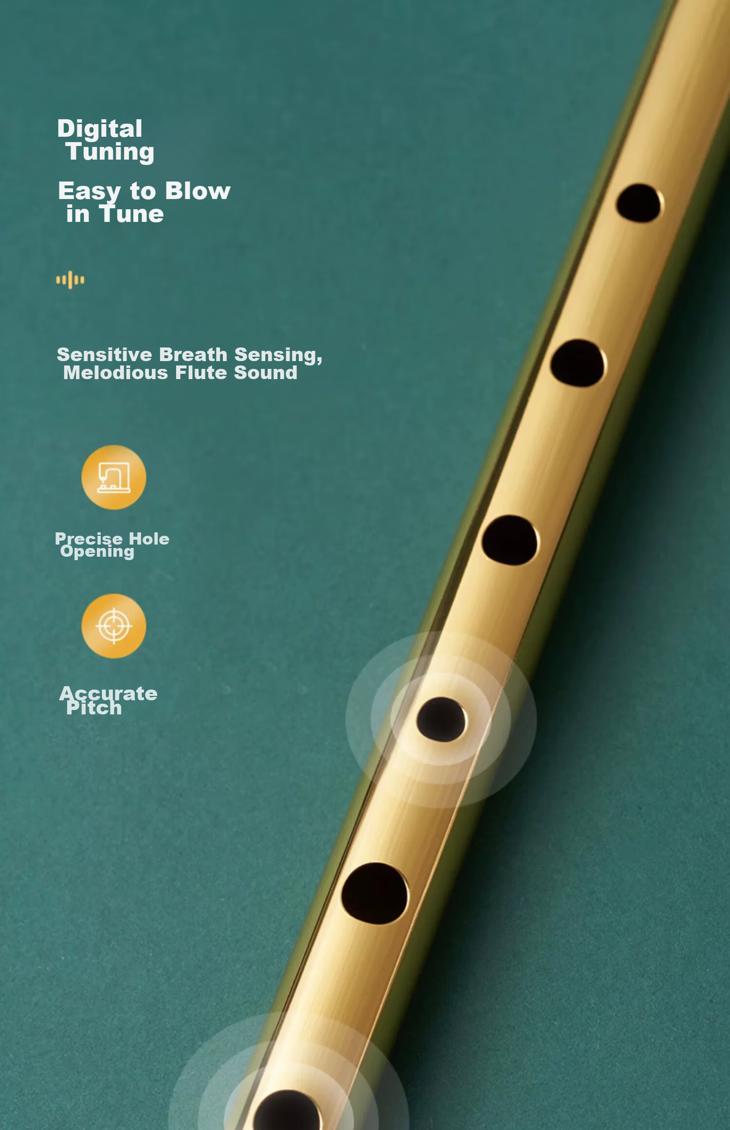 Romusic Irish D Key Six-Hole Flute, Adult Student Beginner Professional Performance Instrument, Black 3