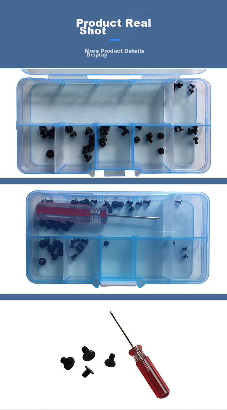 Suoli Notebook Flat Head Screw Set / Includes 12 Types of Screws / with Screwdriver / 70001 10