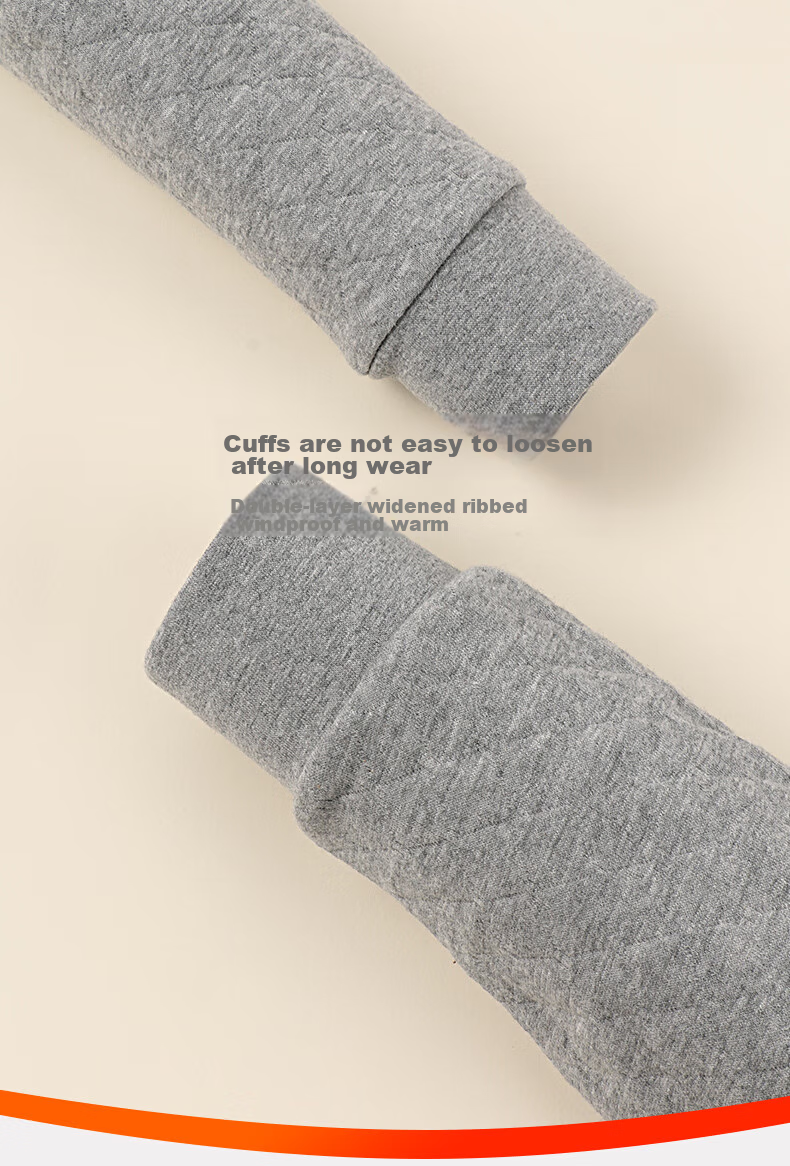 Yiershuang [Half Turtleneck Three-Layer Thickened] 100% Pure Cotton Thermal Underwear for Men And Women, Autumn Top And Bottom Set, Fall/winter 13