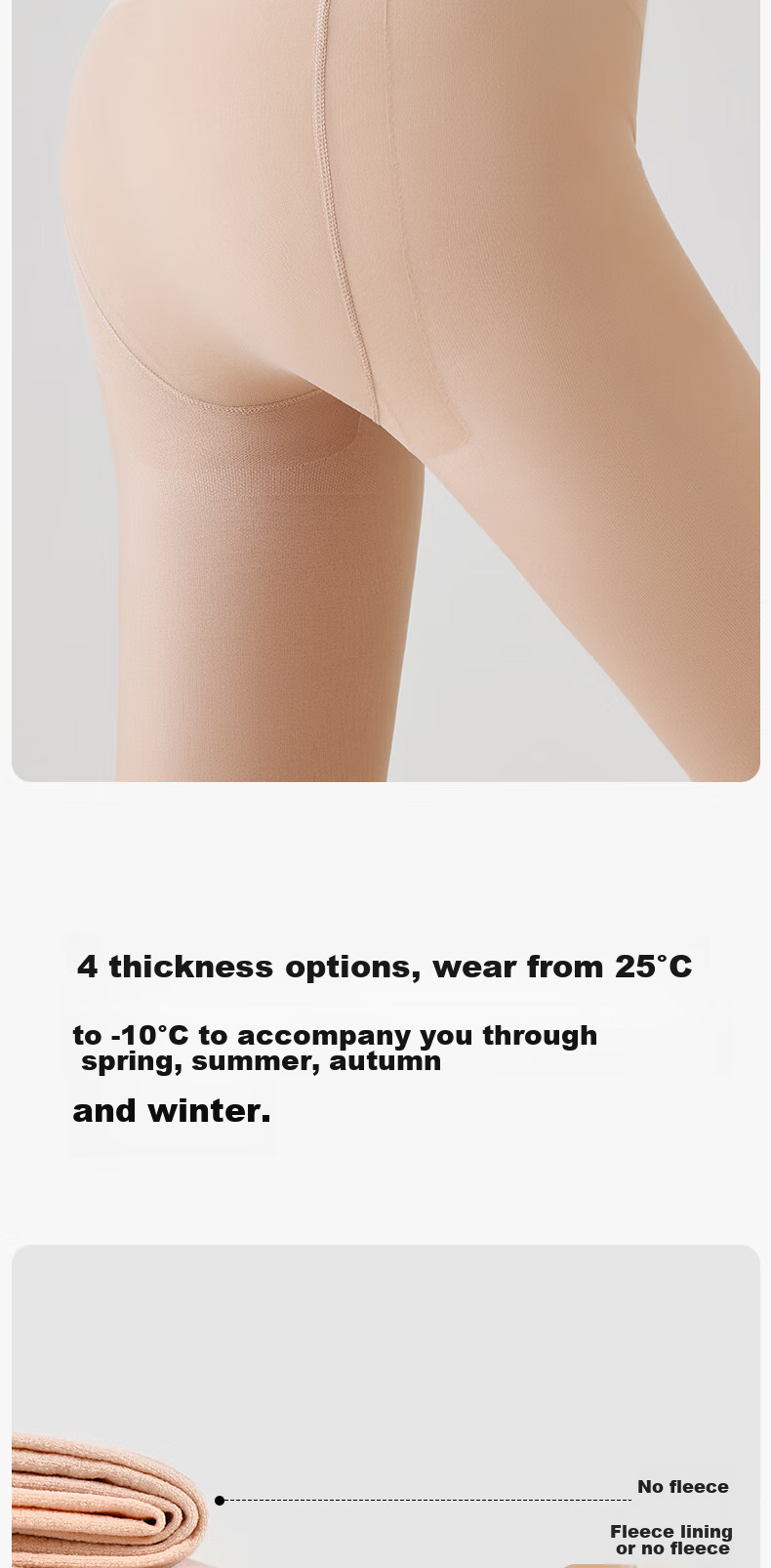 BONAS 2026 New Bare Leg Effect Double-Layer Stockings for Women, Autumn And Winter Base Layer Pants, Fleece-Lined Warm Thick Seamless Skin-Transparent Pantyhose 17