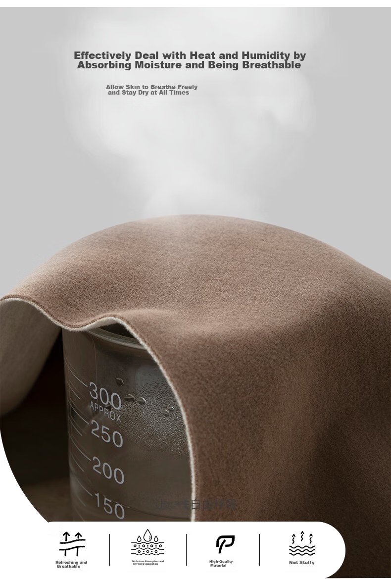Yiershuang [Cashmere Silk] Autumn Winter Warm Vest Men's Seamless Cut Fleece Lined Thermal Underwear 6
