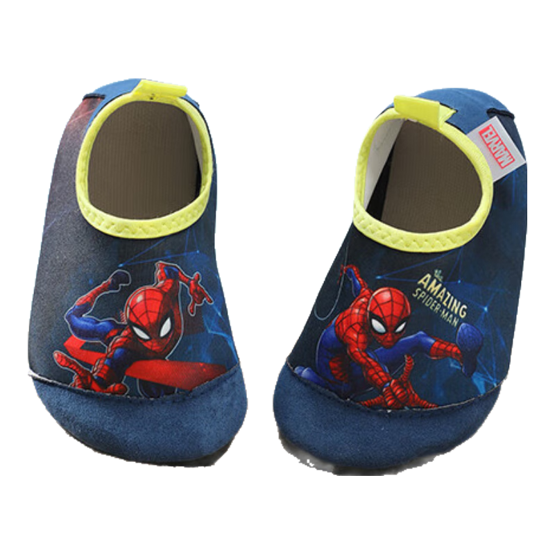 Disney Kids Beach Shoes Baby Non-Slip Snorkeling Socks Boys Girls Swimming Water Shoes D95905 Spiderman Navy L