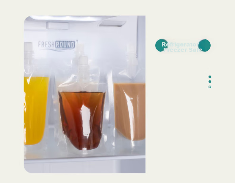 AOmeiyou Disposable Soup Bags, 500ml, 50 Pieces, Takeout Soup Bags for Luosifen And Commercial Use, Divided Soup Packets 10
