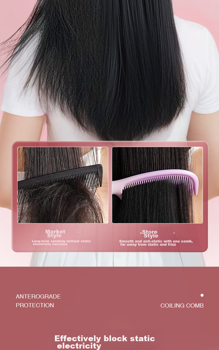 Creative Art Comb for Girls, Pointed Tail Comb with Fine Teeth, Hair Styling Comb, Pointed Tip Fine-Tooth Parting Comb, Hair Brush for Children And Students' Dormitory 4