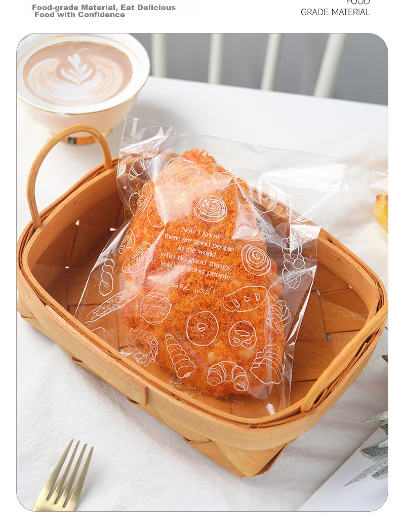 Edo Cartoon Ear Packaging Bags, Horn-Shaped Biscuit Snack Packaging Bags, Candy And Pastry Bags, 100 Pieces Per Pack 6