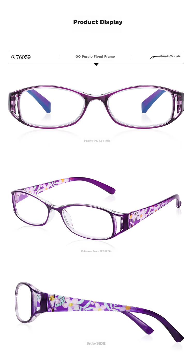 Mr. PuTian Anti-Blue Light Reading Glasses for Women, High-Definition Presbyopic Glasses for Elderly, Red, 100 Degrees (40-49 Years Old) 10
