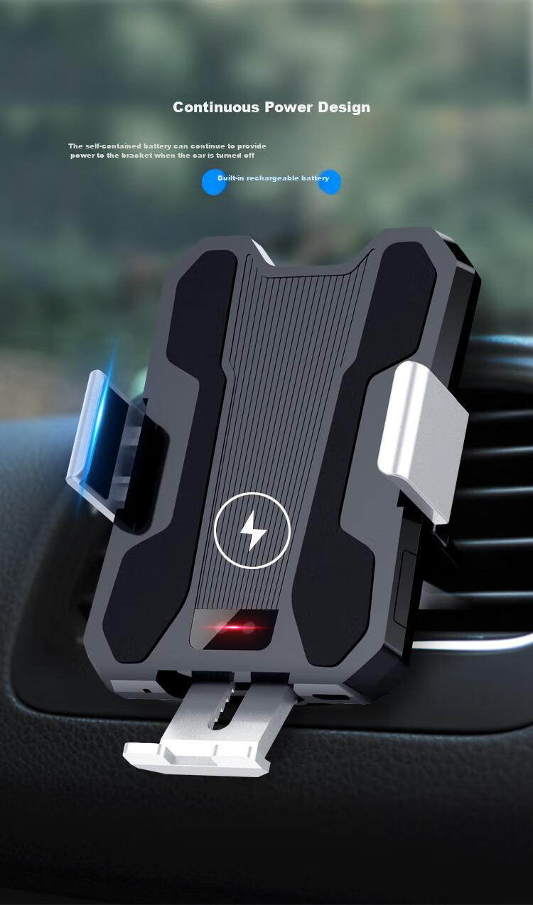 ESCASE Car Wireless Charging Dock, Fast Charging Car Air Vent Mount, Compatible with Apple 15 And Xiaomi 14 Phones 9