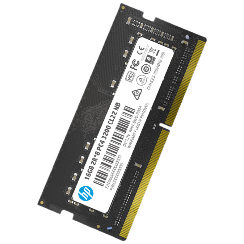 HP 16GB DDR4 3200MHz Laptop Memory Module, S1 Series (C22), Original Chips, AI Computer Accessory, Compatible with Black Myth: Wukong