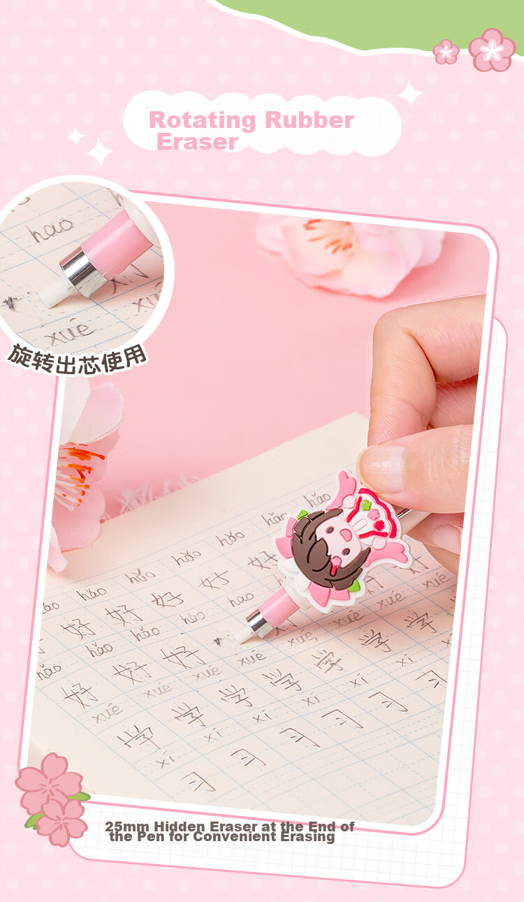 COMIX Huaxiansi Mechanical Pencil Set, 0.7mm, Mechanical Pencil Series, 1 Pencil + 1 Box of HB Lead Refills, Student Exam Gift Box, MWMP0013 6