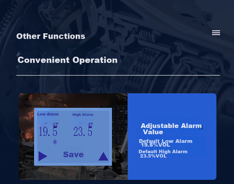 EDKORS Oxygen Detector, Portable Oxygen Meter, Oxygen Concentration Meter, Confined Space Anti-Hypoxia Alarm Device 11