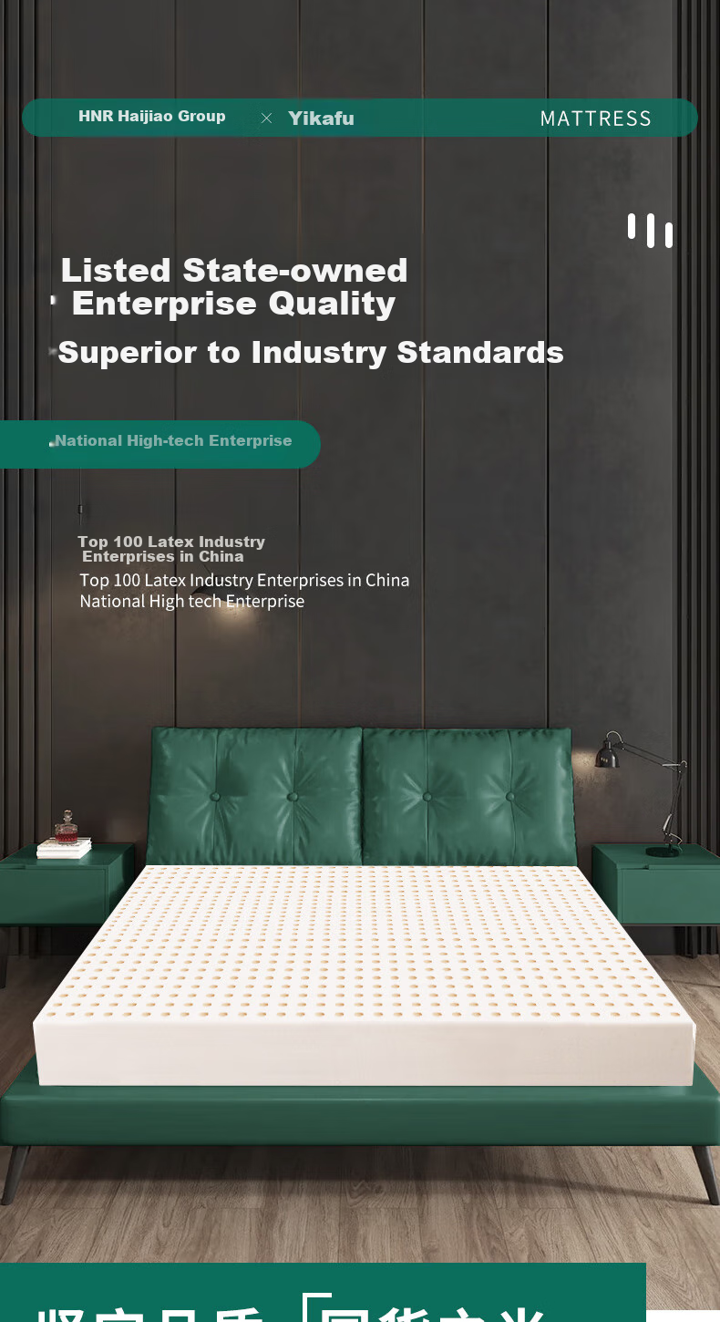Yikafu Latex Mattress, 1.8x2m, Dormitory Natural Latex Student Mattress, 5cm Thick, 1*1.9 Meters, Medium Firmness 1