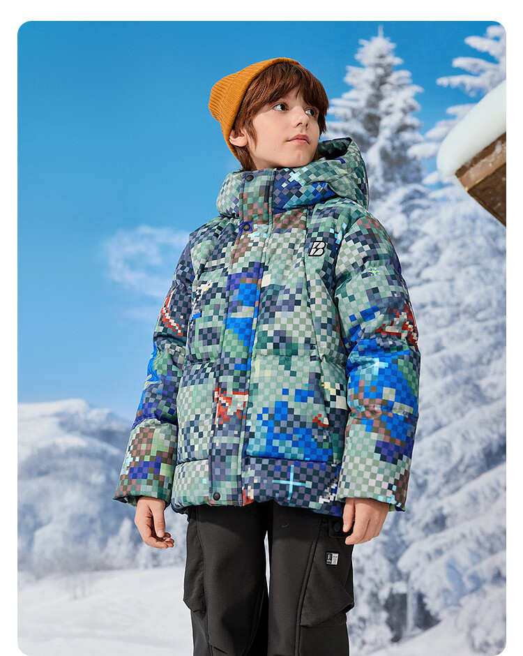 Balabala Kids Toy Down Jacket Boys Hooded Children's Clothing 2025 Winter Protective [Mall Same Style] 202425107101 11