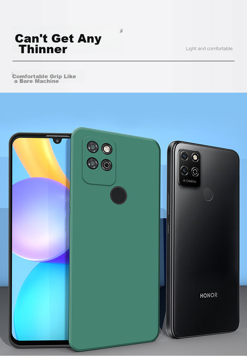 HotFire Phone Case for Honor Play 5T, Honor Play 5T Protective Cover, Full Lens Protection Upgraded Frosted Anti-Drop Silicone Soft Shell for Men And Women - Midnight Black 10