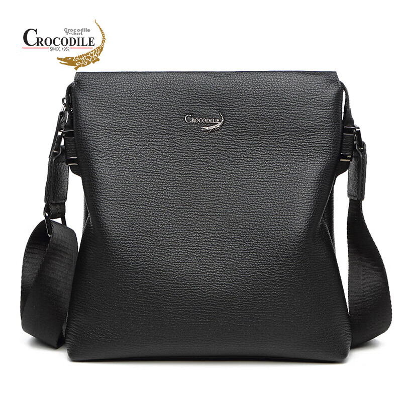 CROCODILE Top-Grain Leather Shark Pattern Shoulder Bag, Men's Business Crossbody Bag, Gift for Boyfriend XT2119