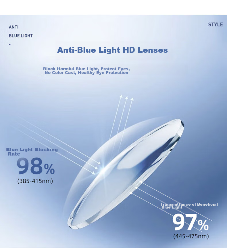 CAPONI Anti-Blue Light Glasses for Women with Myopia, Photochromic Non-Prescription Glasses for Men, Ultra-Light Cold Tea Frameless Glasses, Can Be Fitted with Prescription Lenses And Astigmatism Correctio 14