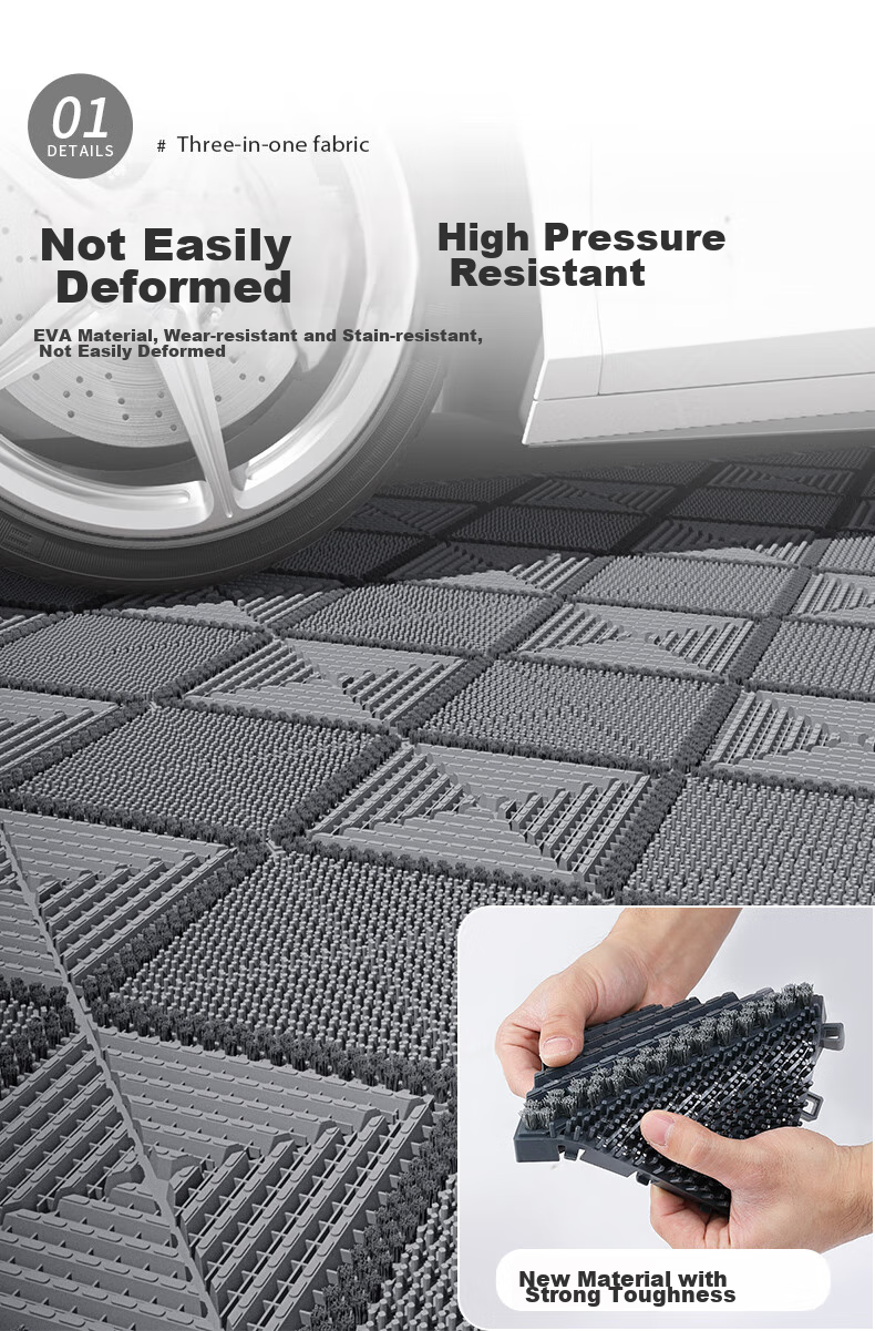 Boneng Entrance Mat, Outdoor Interlocking Non-Slip Mat, Doorway Foot Mat, Entrance Floor Mat, 60x90cm 8