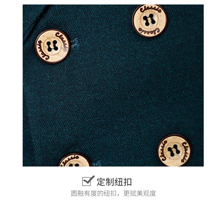 LUOBOBEIBEI Boys' Suit Set Children's Formal Wedding Flower Boy Blazer New Year Performance Outfit Dark Green Five-Piece Set Size 160 2