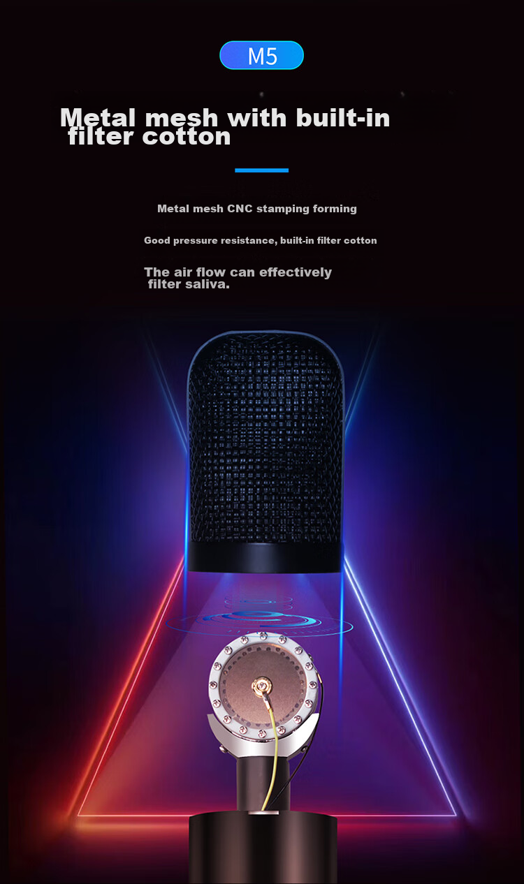Aiken (iCON) Shield Capacitor Microphone for Shouting, Singing, Hosting Karaoke, Professional Recording, Live Streaming Equipment 6