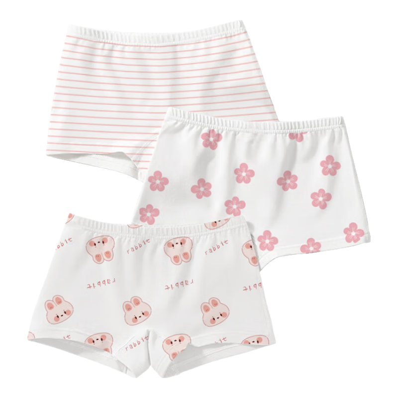 CHUYISHENG Children's Disposable Underwear, Girls' Travel Daily-Use Boxer Briefs, Antibacterial Pure Cotton, No-Wash Sterilized, Lint-Free