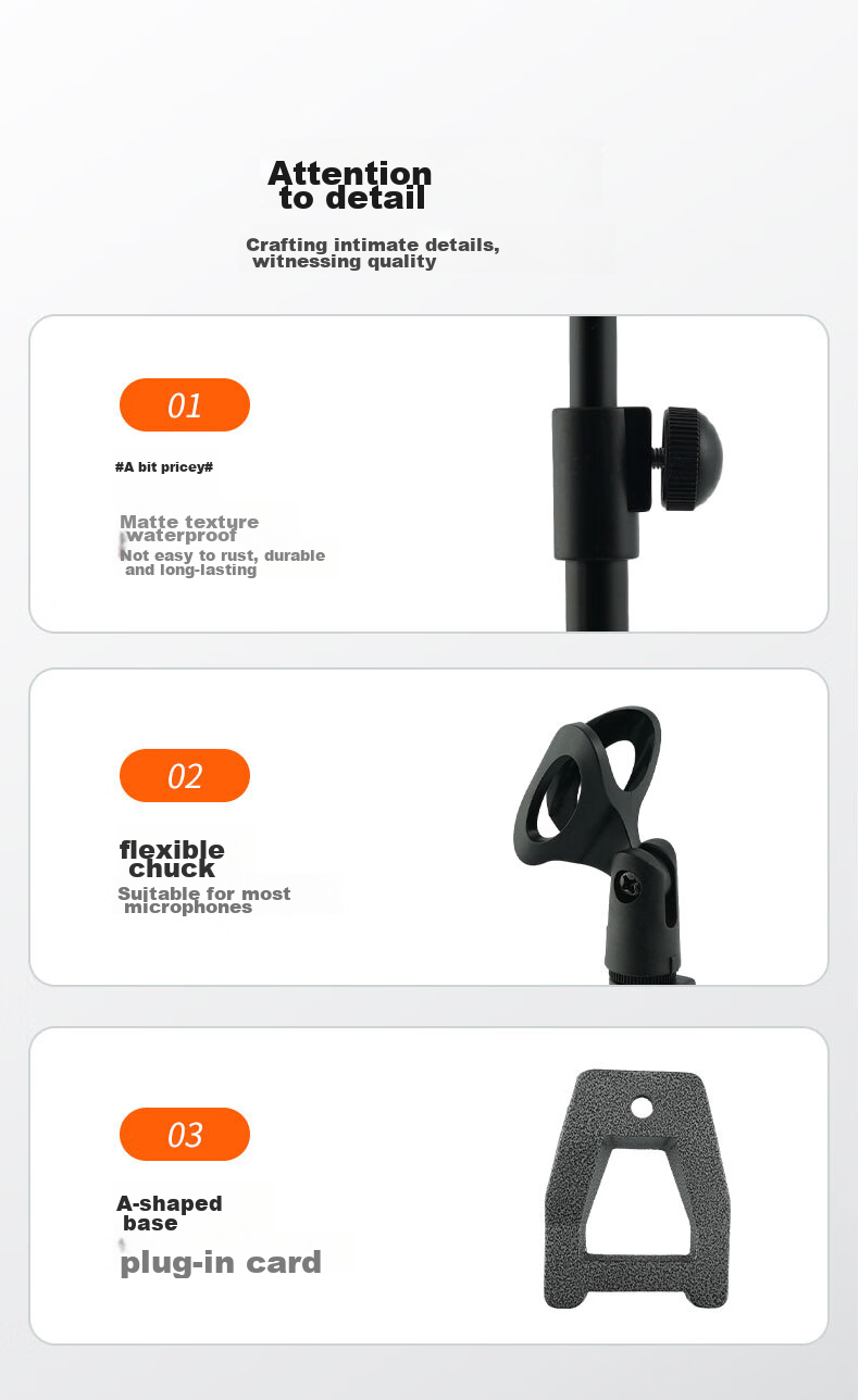 Aiken ICON MB-10 Microphone Stand, Small Arm Bracket for Recording Studios And Live Streaming, Accessory Equipment for Singing 6
